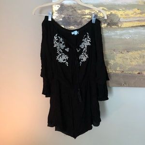 Off the shoulder romper